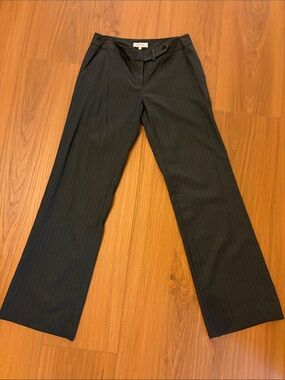 Calvin Klein pinstripe Dress Pants - Dark Charcoal 4